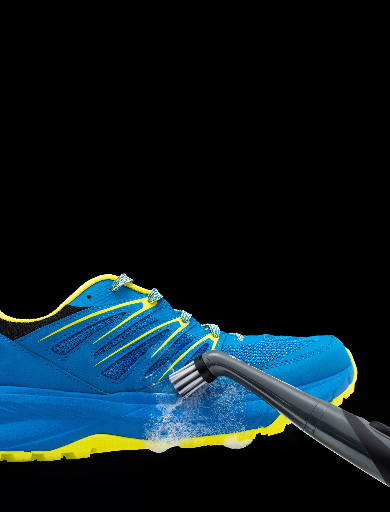 SonicScrubber cleaning footwear